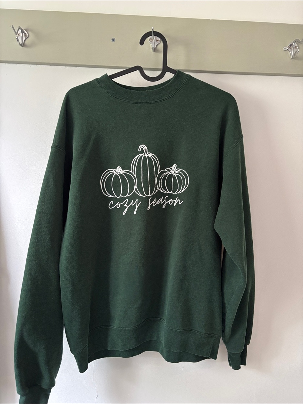 Cozy Season Green Pumpkin Sweatshirt
